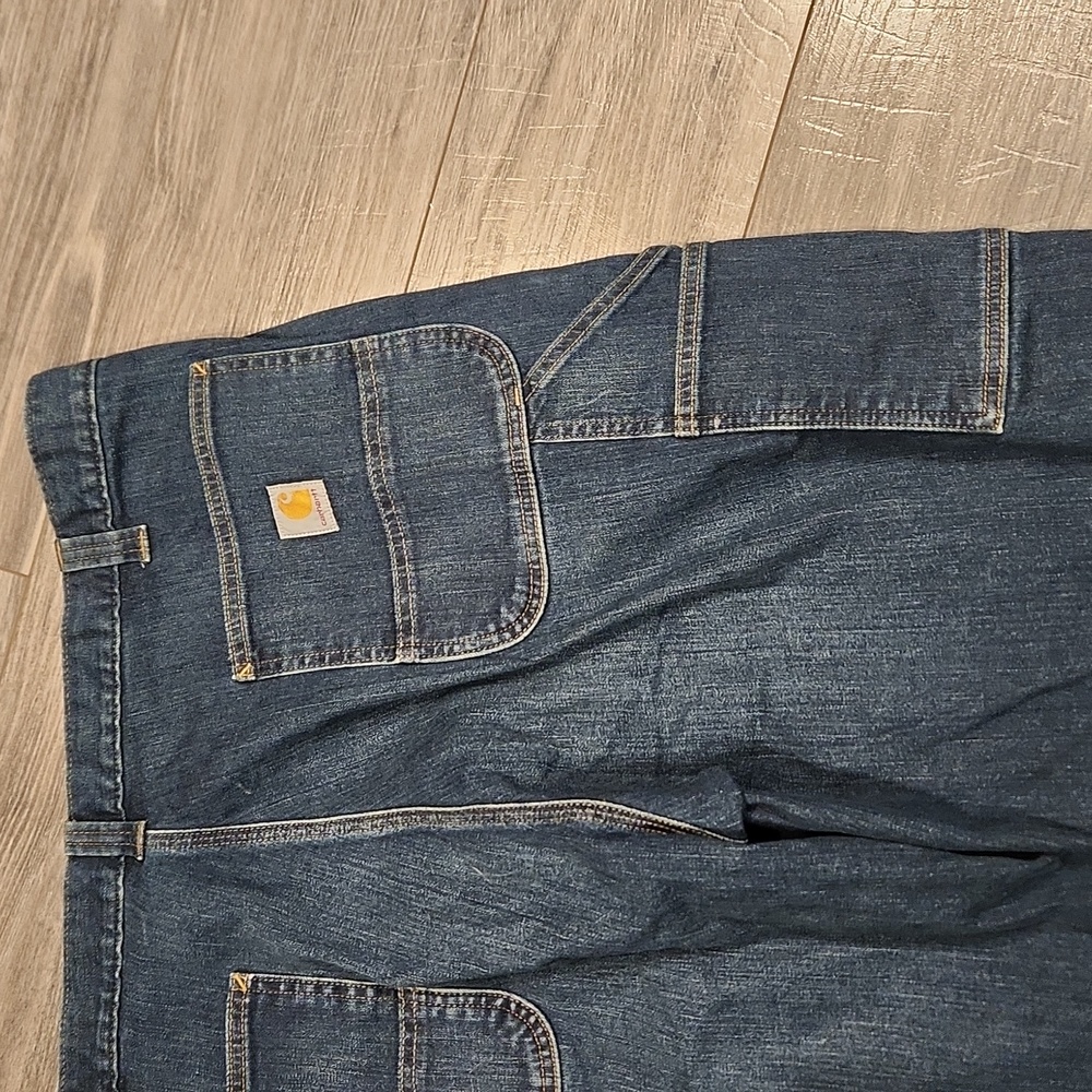 EUC Carhartt Relaxed Fit Rugged Flex  Men's sz 42 x 34 Utility Jean's - Picture 6 of 9